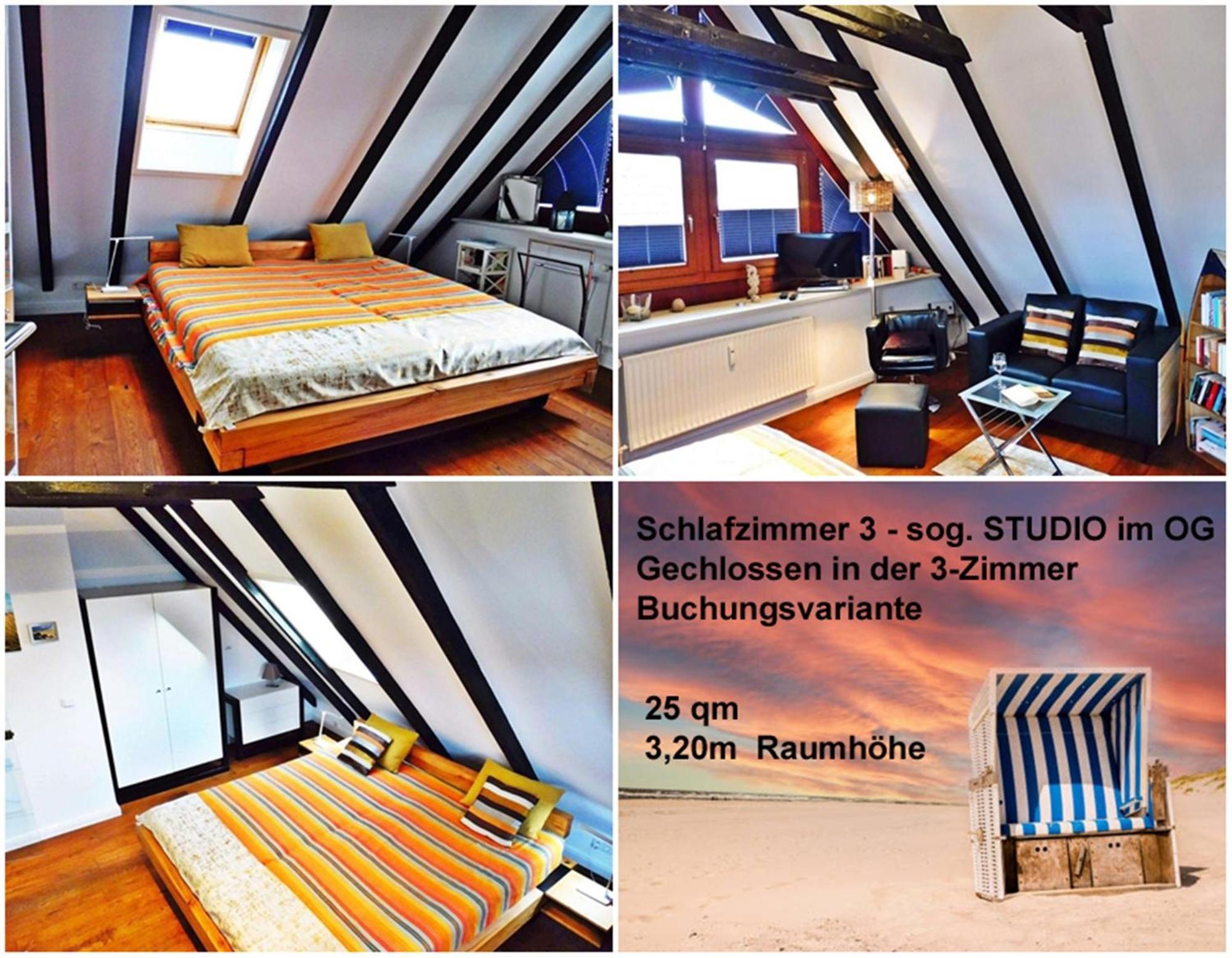 3-Zimmer-Ferienwohnung Deichwiese Westerland 1-3 Personen المظهر الخارجي الصورة